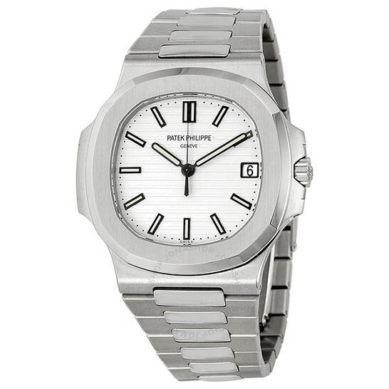 Patek Philippe Nautilus Silvery White Dial Stainless Steel Men’s Watch 5711-1A-011