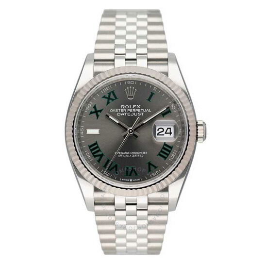 Pre-owned Rolex Datejust Automatic Chronometer Grey Dial Men’s Watch 126234 GYRJ