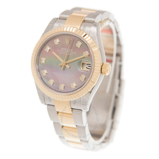 Rolex Datejust 31Mother of Pearl Diamond Dial Automatic Ladies Steel and 18kt Yellow Gold Oyster Watch 278273MDO