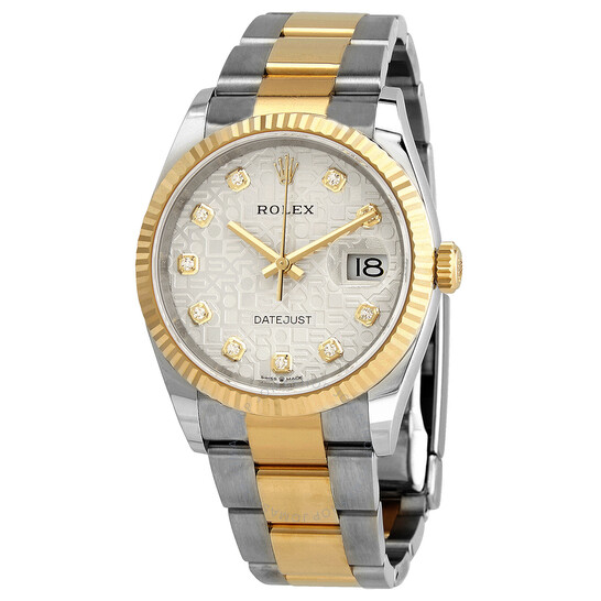 Rolex Datejust 36 Silver Jubilee Diamond Dial Men’s Stainless Steel and 18kt Yellow Gold Oyster Watch 126233SJDO